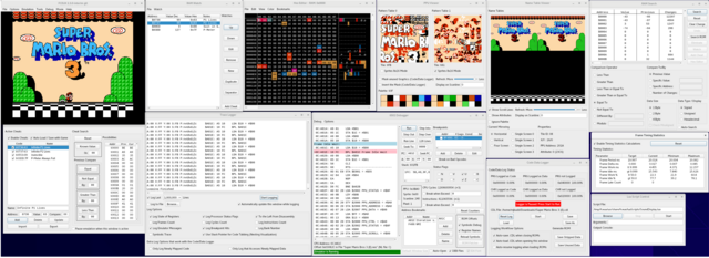 FCEUX Qt/SDL Debug Tools